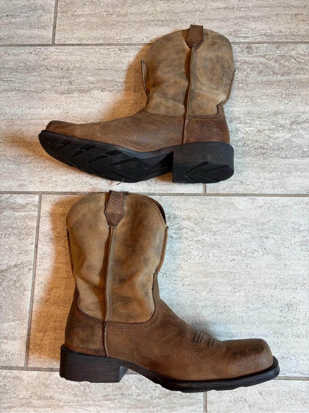 Ariat Men’s Rambler Western Boots - Square Toe, Size 11.5EE, Brown, 10002317